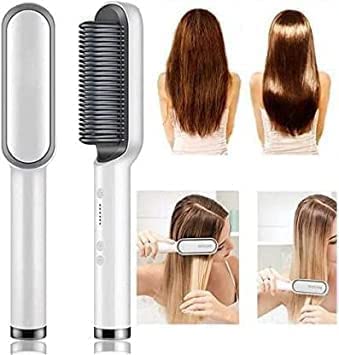 2 IN 1 CERAMIC HAIR STRAIGHTENER BRUSH FOR WOMEN - MARTONEBUZZ