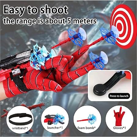 SPIDER WEB SHOOTERS TOY GUN - MARTONEBUZZ