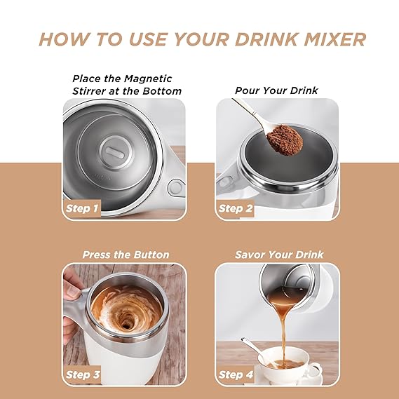 AUTOMATIC SELF STIRRING COFFEE MUG - MARTONEBUZZ