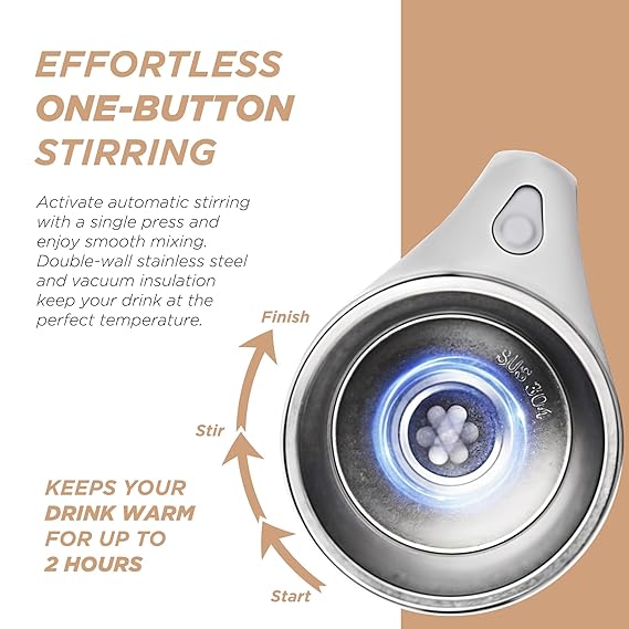 AUTOMATIC SELF STIRRING COFFEE MUG - MARTONEBUZZ