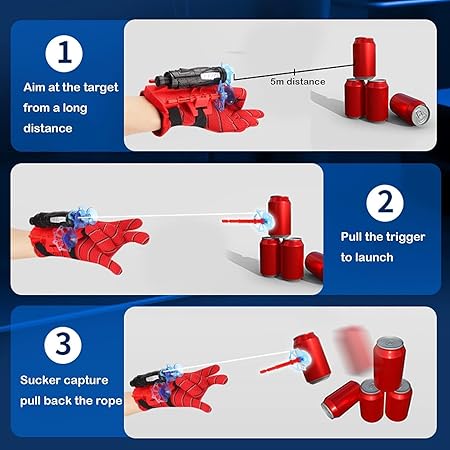 SPIDER WEB SHOOTERS TOY GUN - MARTONEBUZZ